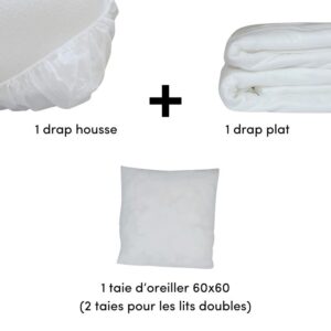 Parure Drap Plat Jetable Soft Parure Drap Plat Jetable Soft